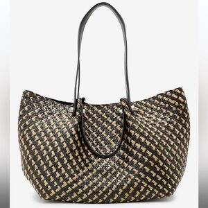 AllSaints - Allington Straw Tote Bag NWT